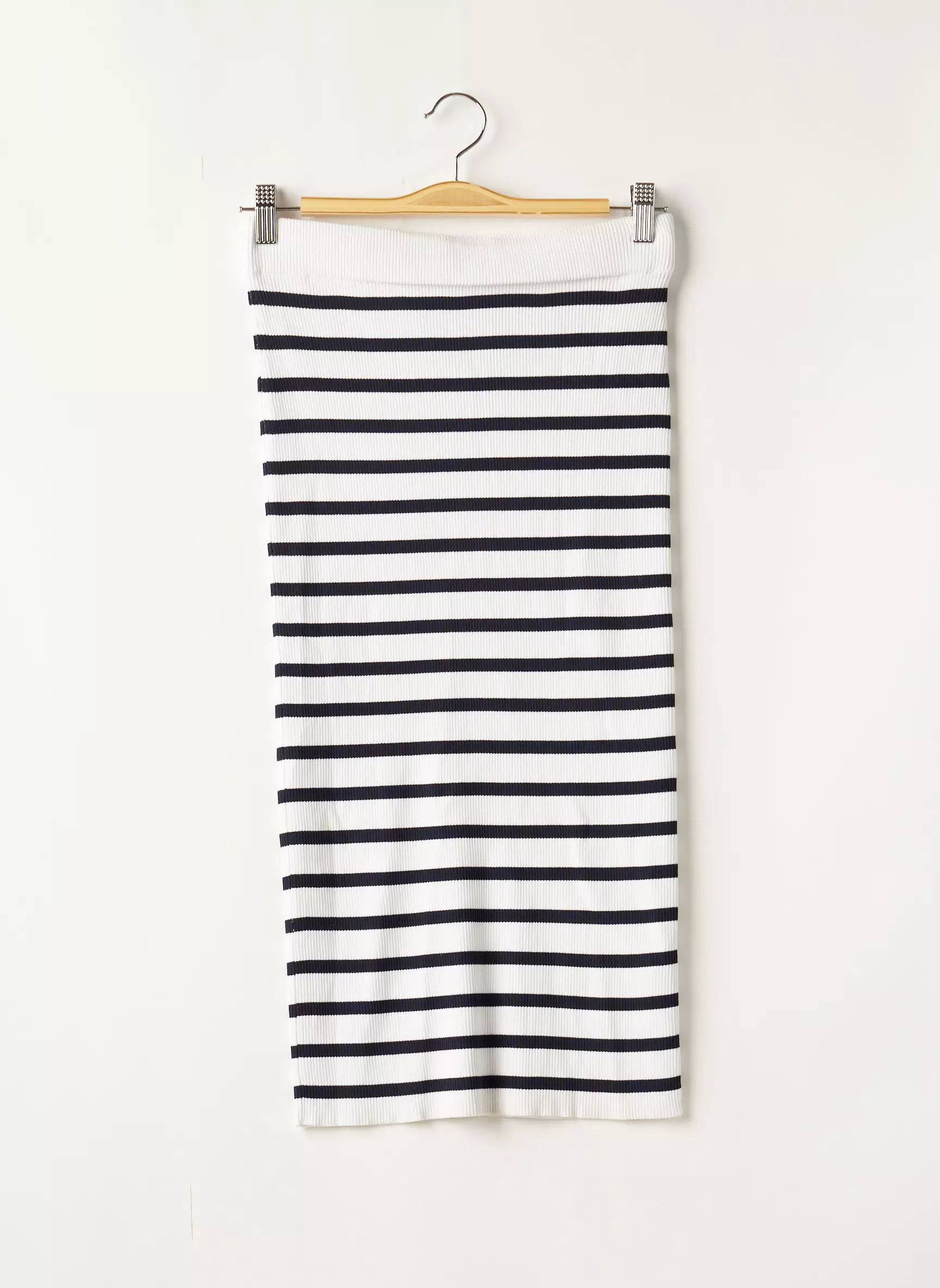 Zara Jupes Mi Longues Femme couleur blanc
