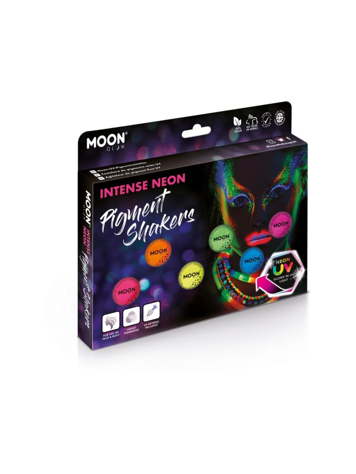 COFI 1453 Smiffys Intense Neon UV Pigment Shakers – Leuchtende Farbe in Schwarz günstig kaufen onesize