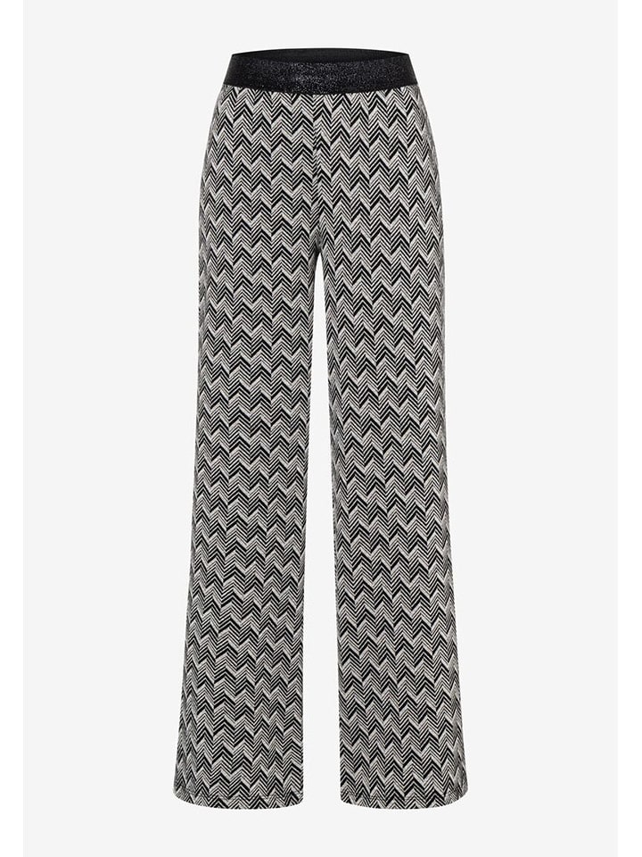 More & More Hose in Schwarz/ Creme günstig kaufen