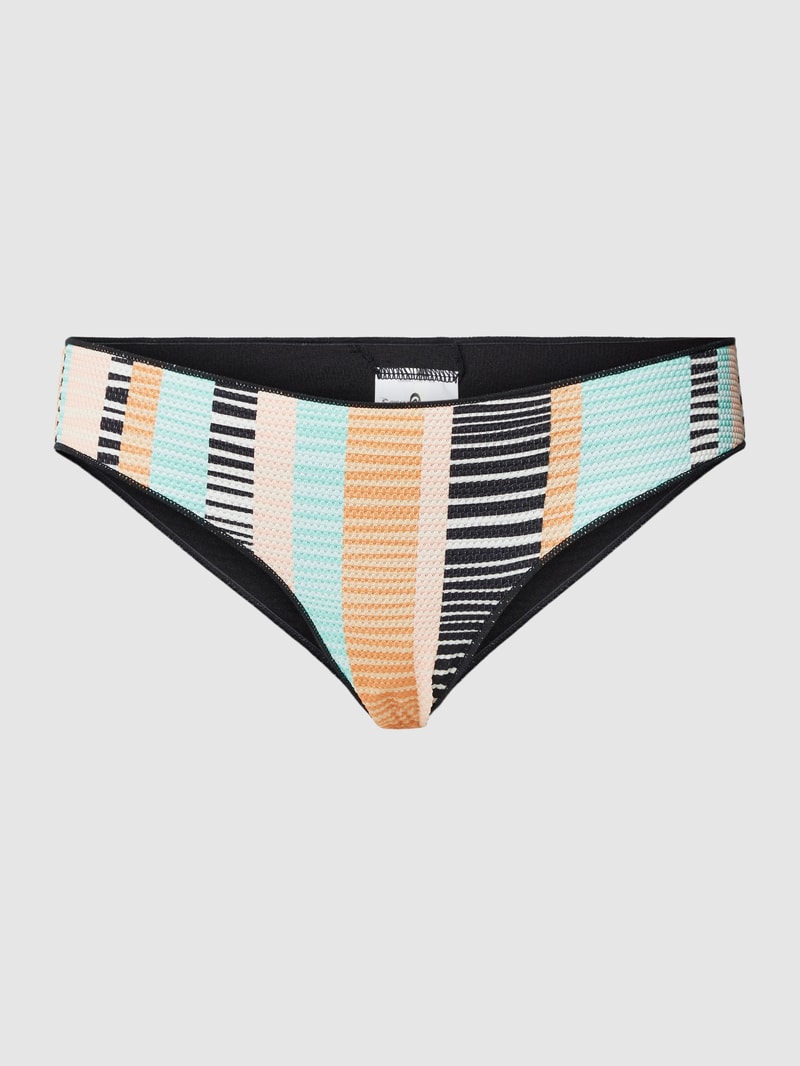 Bikini-Slip mit Allover-Muster Modell 'RIPPLE' in schwarz