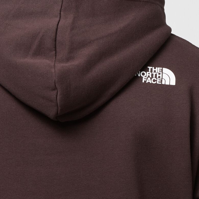 The North Face Fine Hoodie coal brown water distortion print