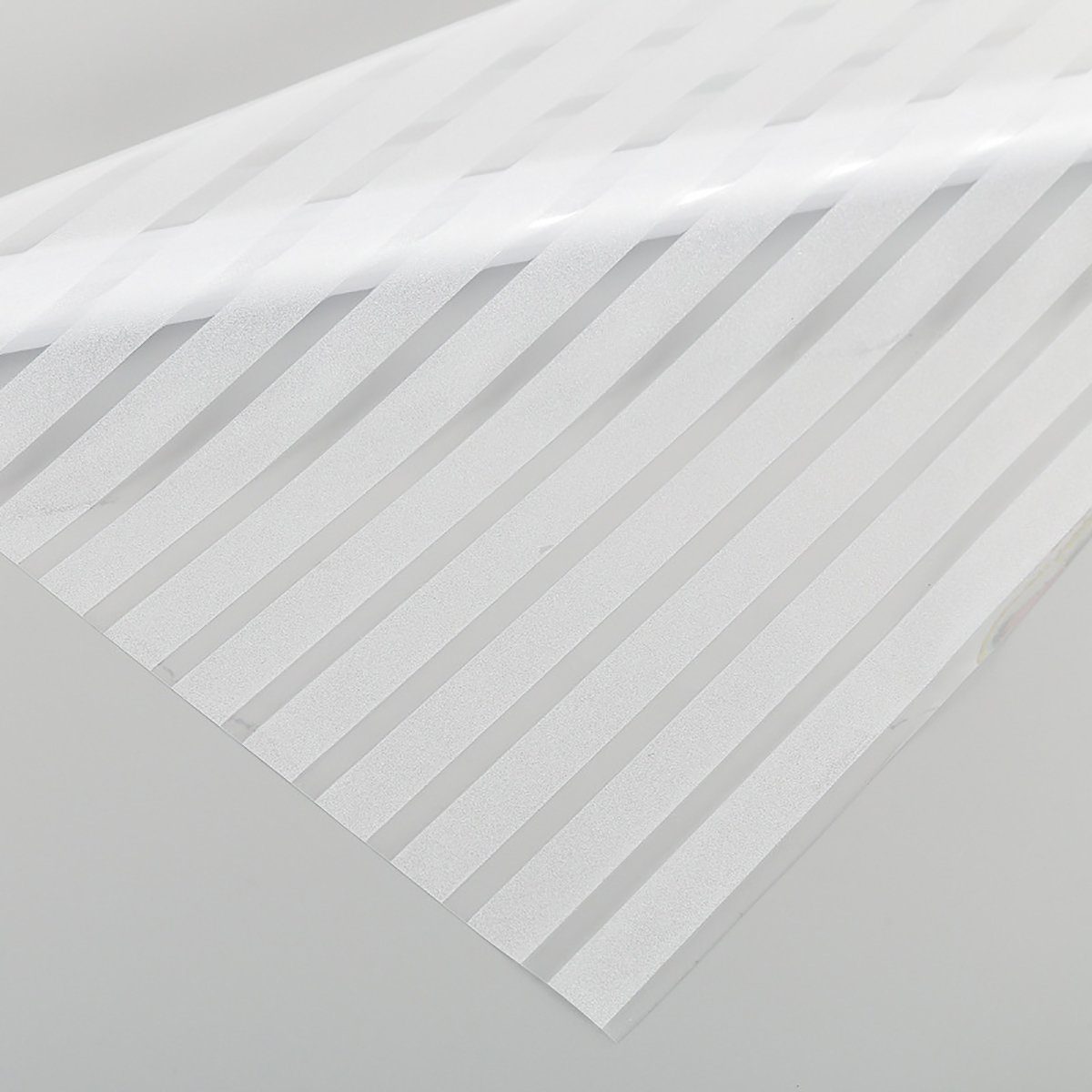 Fensterfolie Glasfolie, gestreifte Milchglasfolie, Peek-Folie, ZanMax