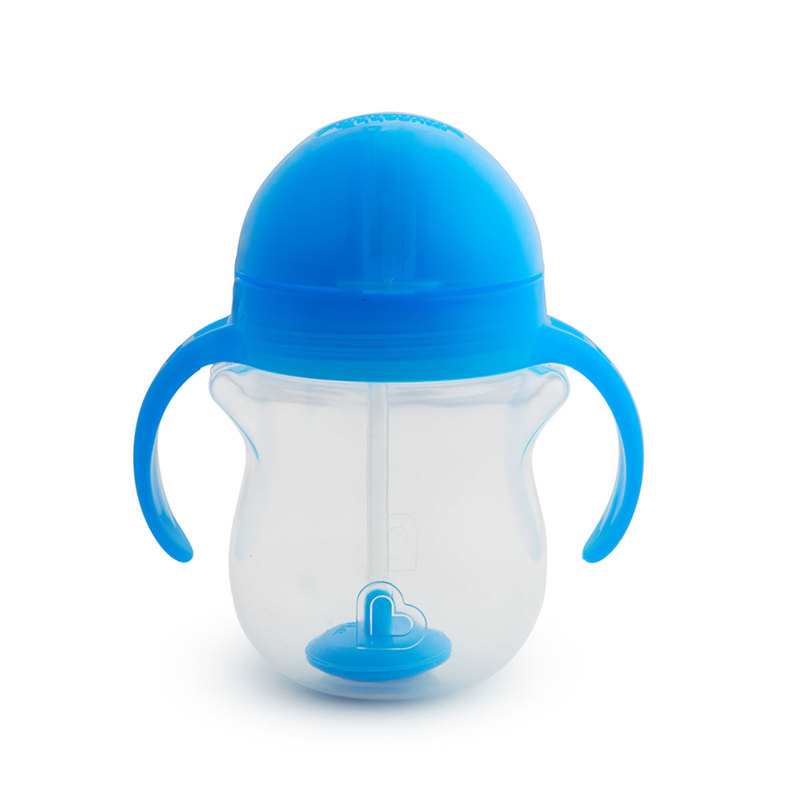 Tasse avec paille renversée 6 mois et + bleu Munchkin