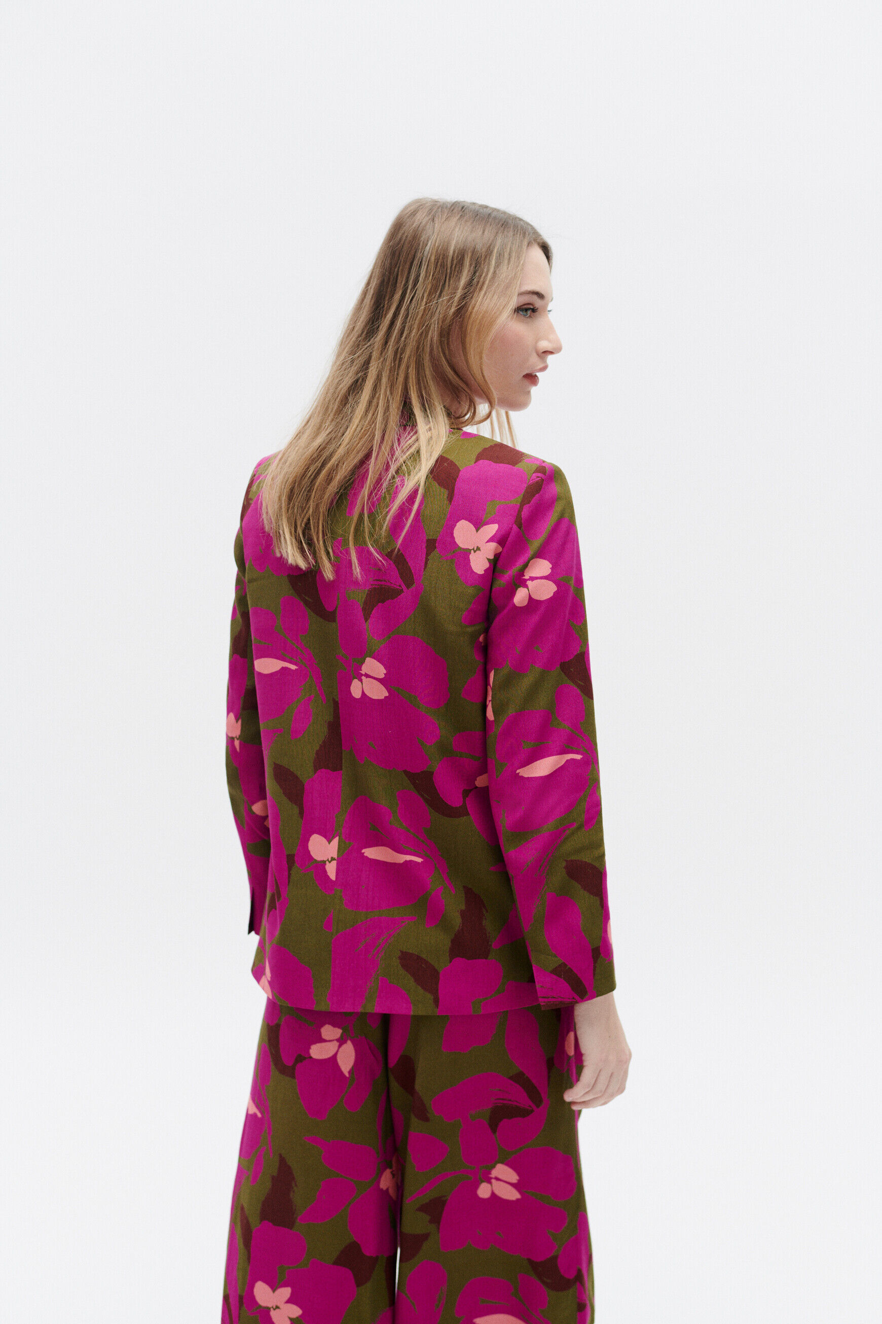 Blazer vthais vert olive femme