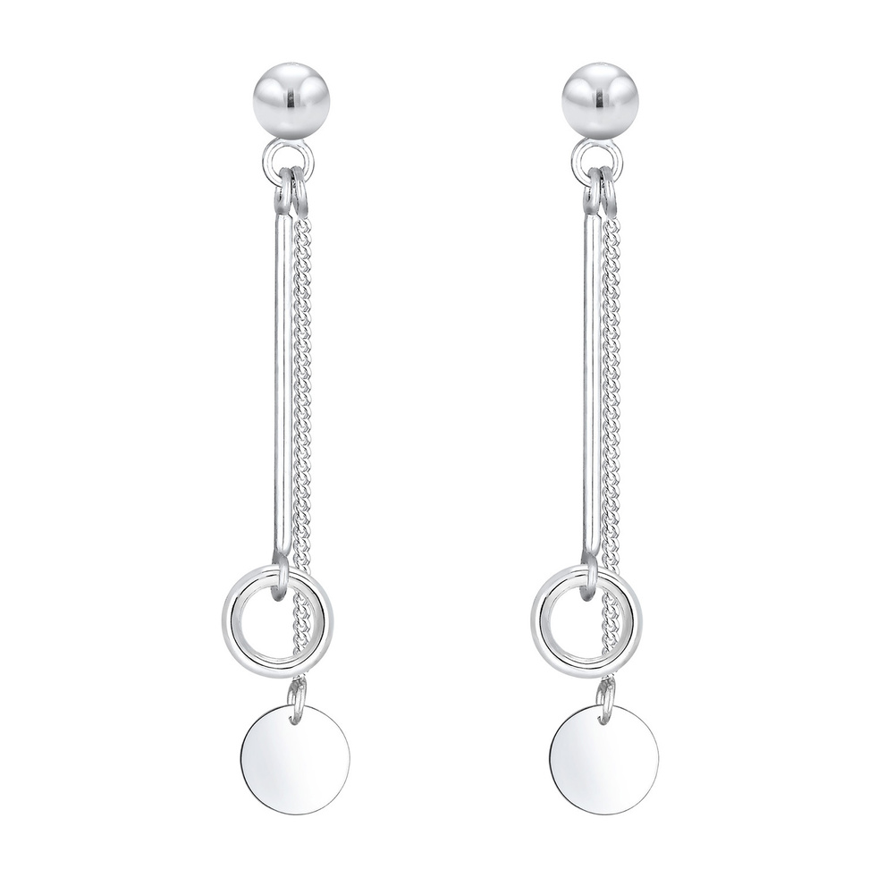 Elli Elli by Julie & Grace Boucles d'Oreilles Cercle Boucles d'Oreilles Femme - Argent Boucles d'oreilles