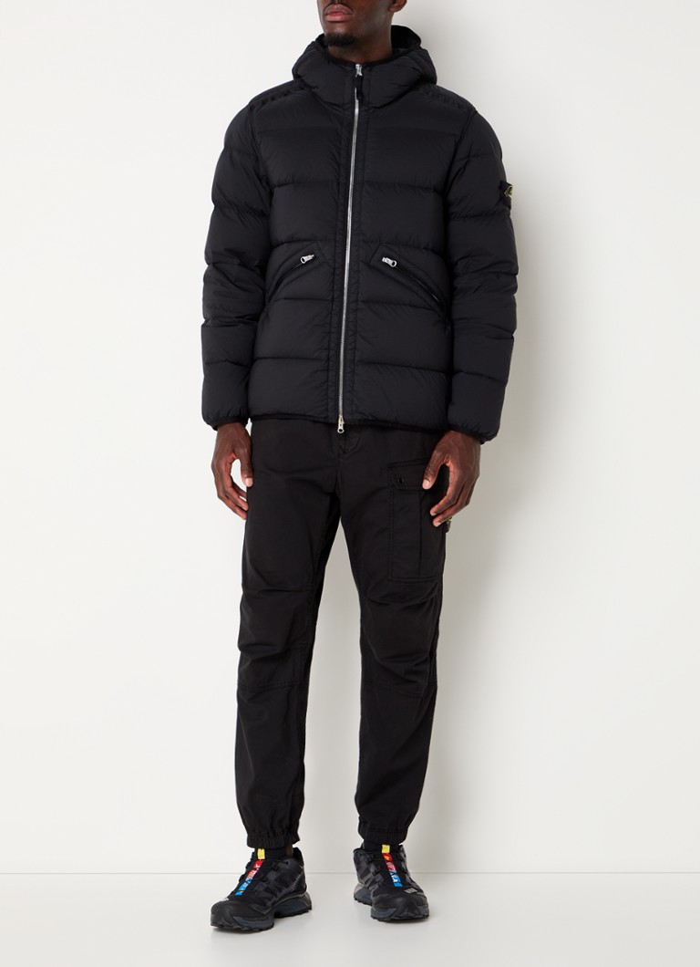 Μπουφάν Stone Island 81154 από πούπουλα με γέμιση από φτερά και τσέπες με φερμουάρ