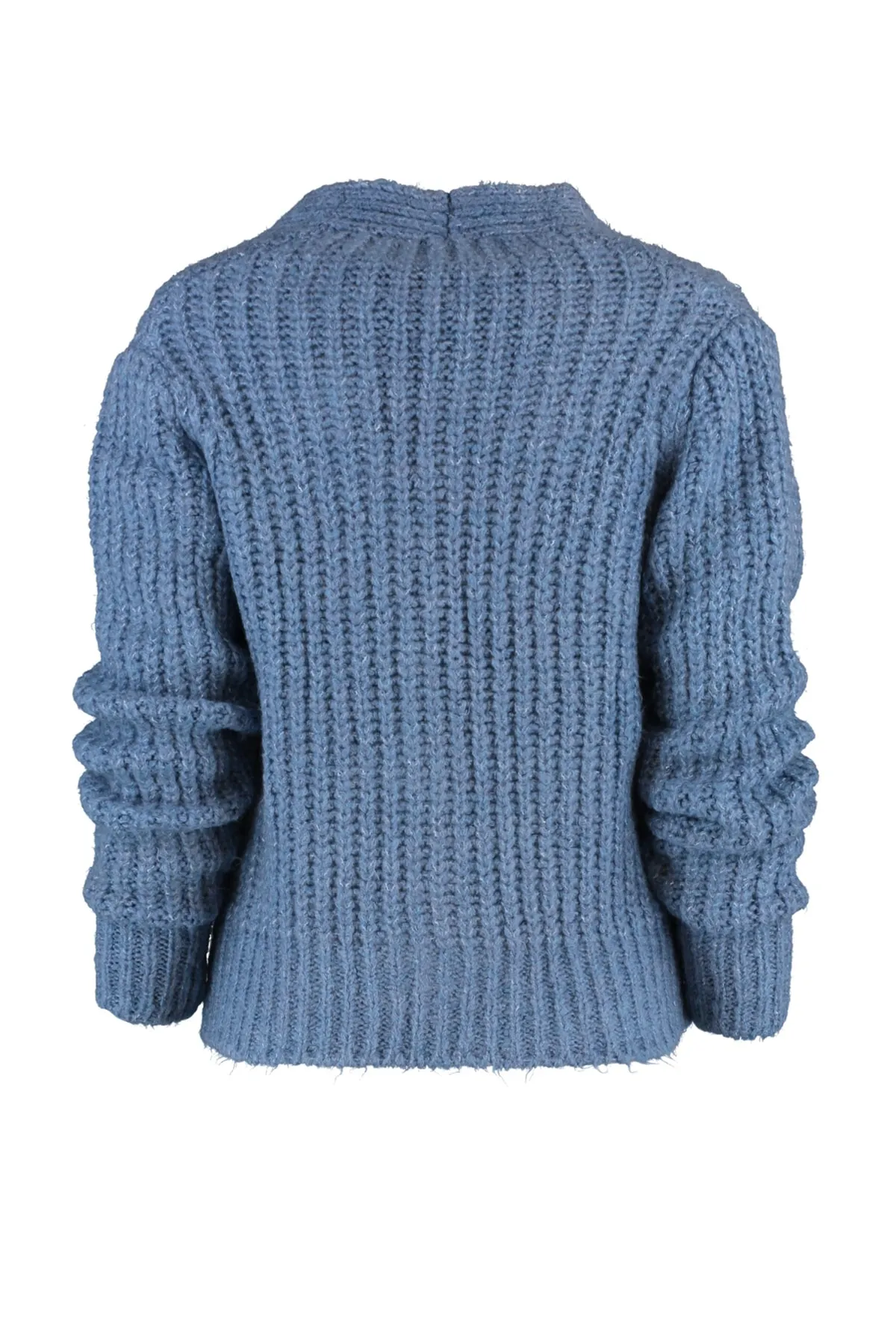 Trendyol Collection  Blaue Basic-Strickjacke mit weicher Struktur TWOAW20HI0214