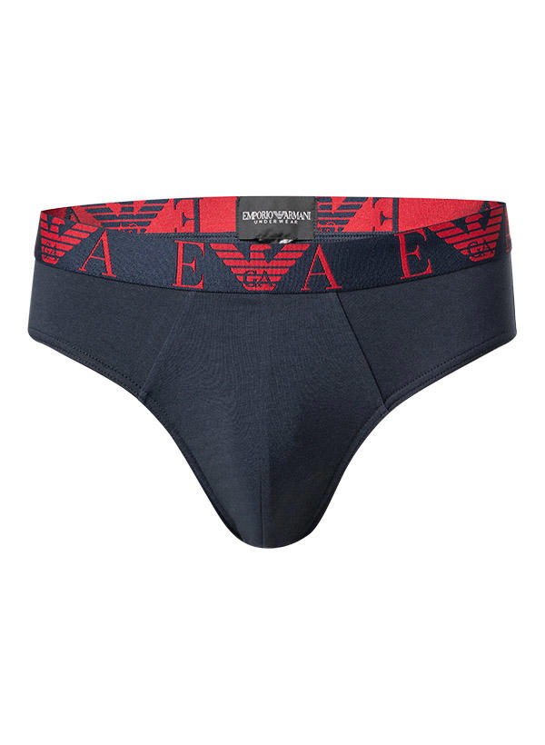 EMPORIO ARMANI, Slipss, Baumwoll-Stretch, rot-weiß-navy