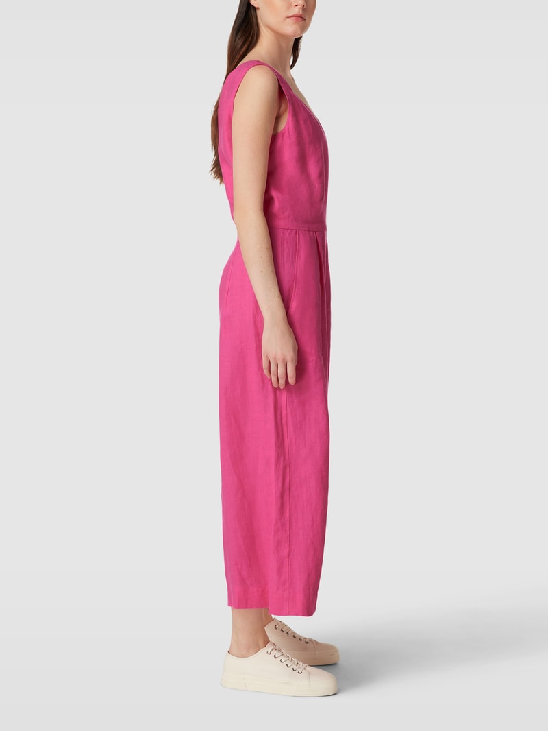 Jumpsuit mit V-Ausschnitt in pink