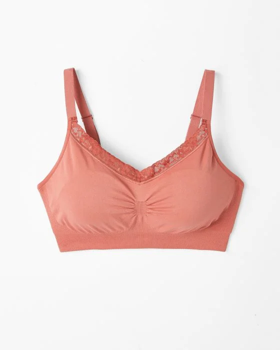 Soutien-gorge brassière sans armatures en maille