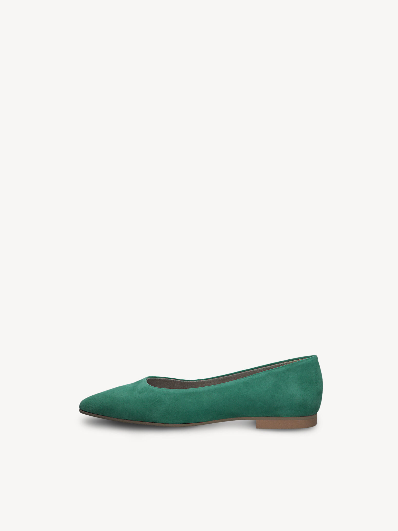 Ballerine en cuir - vert
