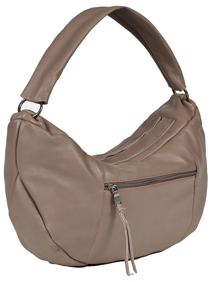 FREDs BRUDER Leder-Shopper in Taupe - (B)50 x (H)28 x (T)10 cm günstig kaufen onesize