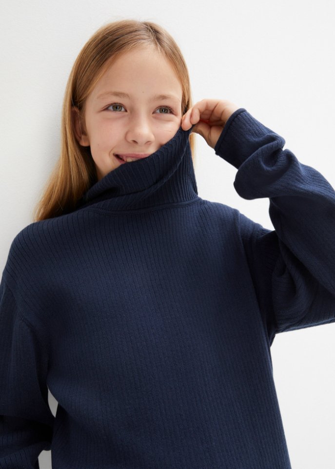 Mädchen Rollkragen-Pullover