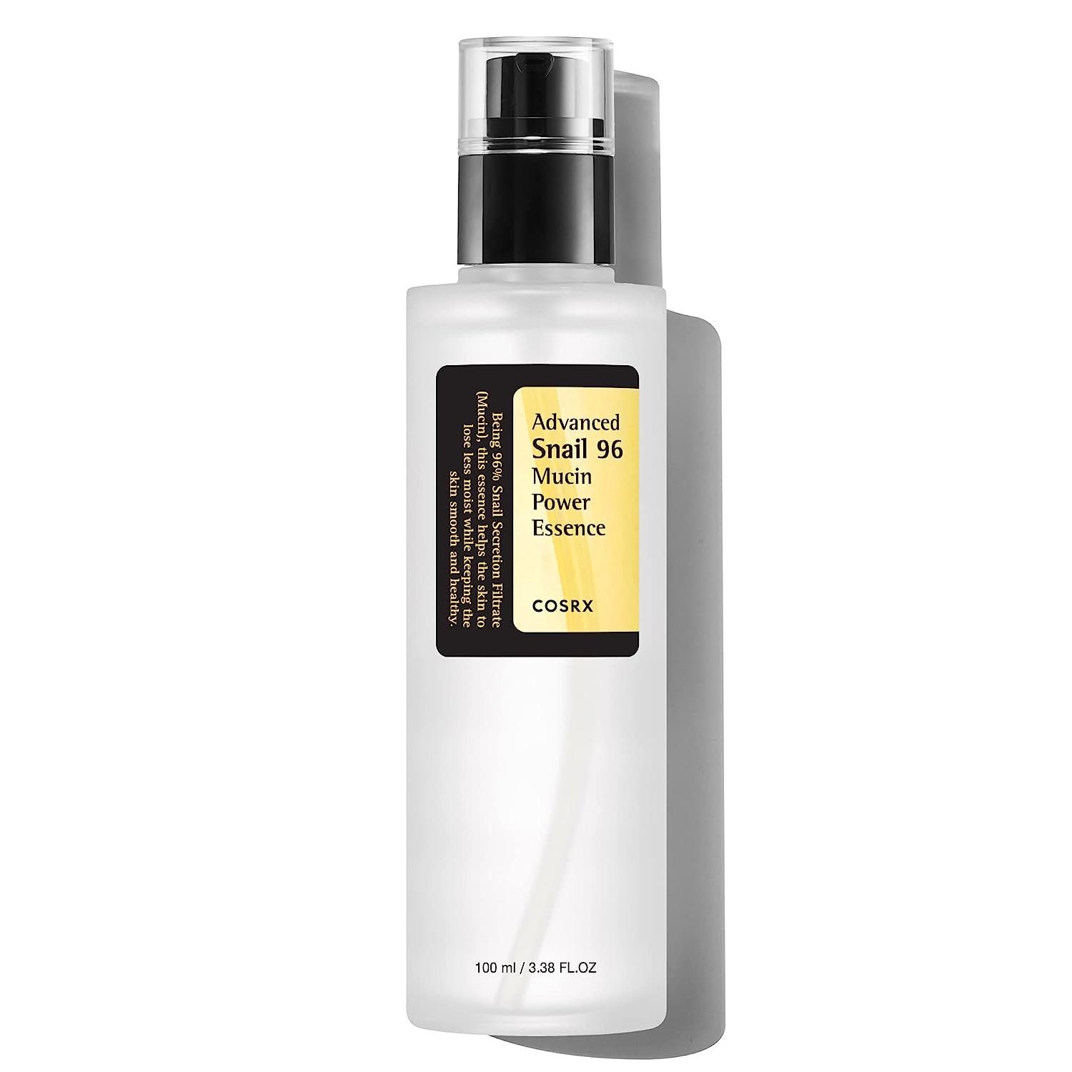 Cosrx Gesichtsserum Advanced Snail Power Essence 100ml Gesichtsserum Schneckenschleim Gesichtscreme, Creme Pickelentferner Akne Behandlung, Pickel Entferner, 1-tlg., Hochdosiert, für unreine und empfindliche Haut, Anti Pickel Serum