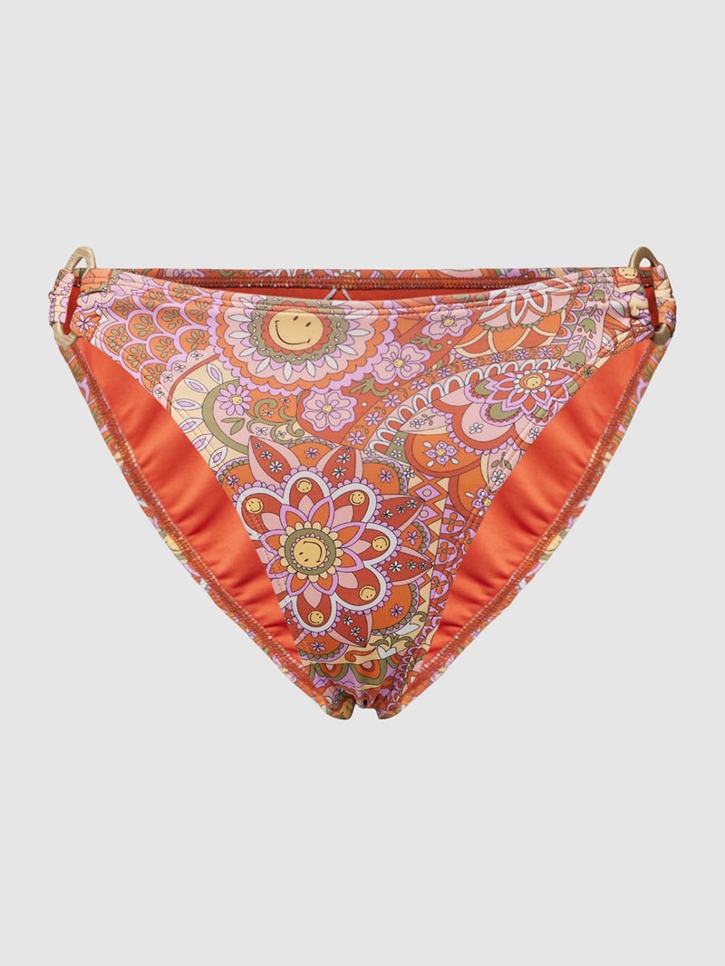 Bikini-Hose mit Allover-Muster in rosé