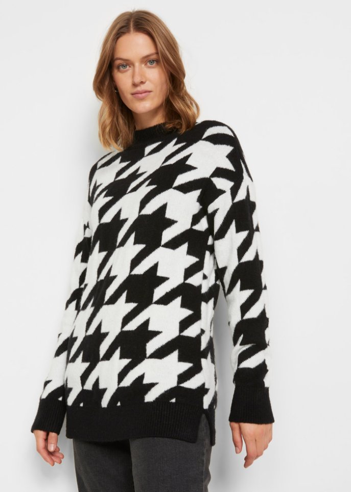 Pullover mit Stehkragen