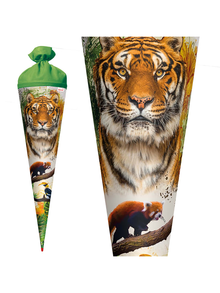 ROTH Schultüte groß Tiger 70 cm in Orange günstig kaufen onesize