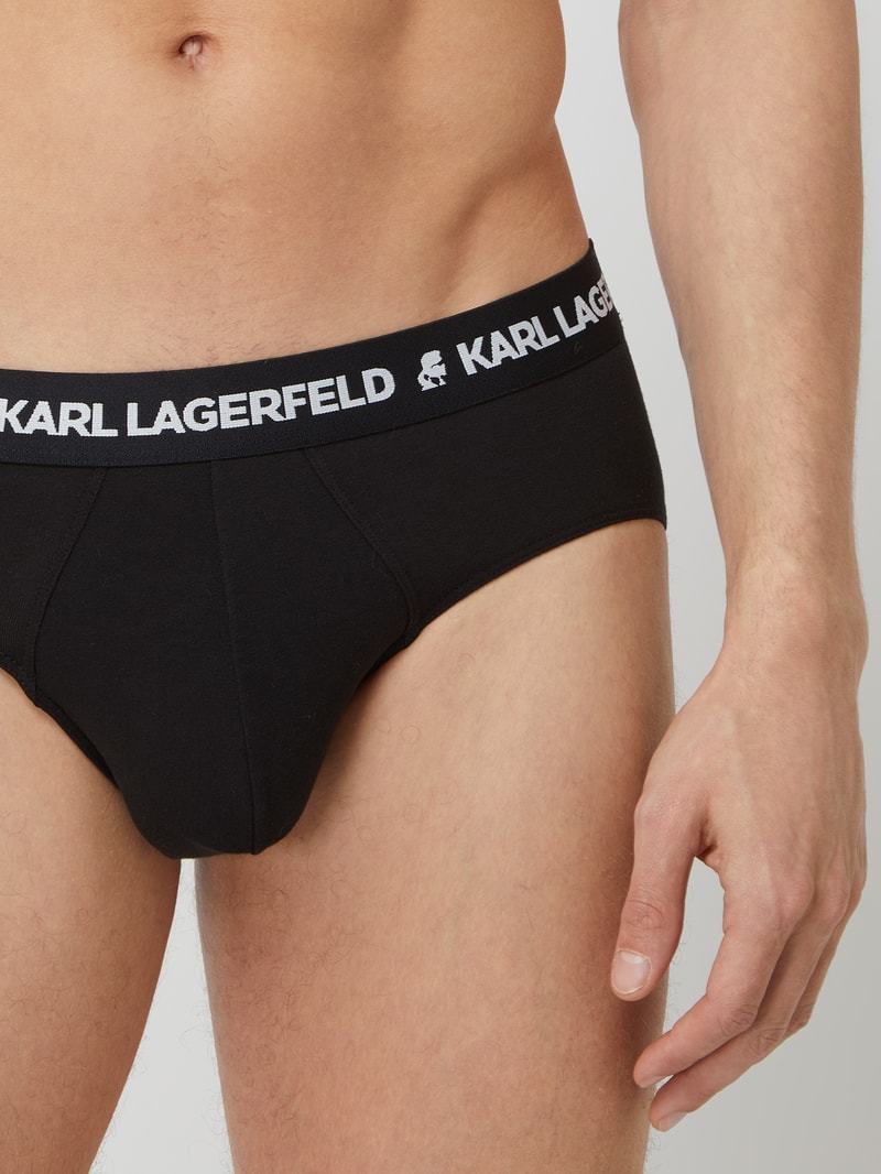 Slip mit Stretch-Anteil im 3er-Pack in dunkelgrau