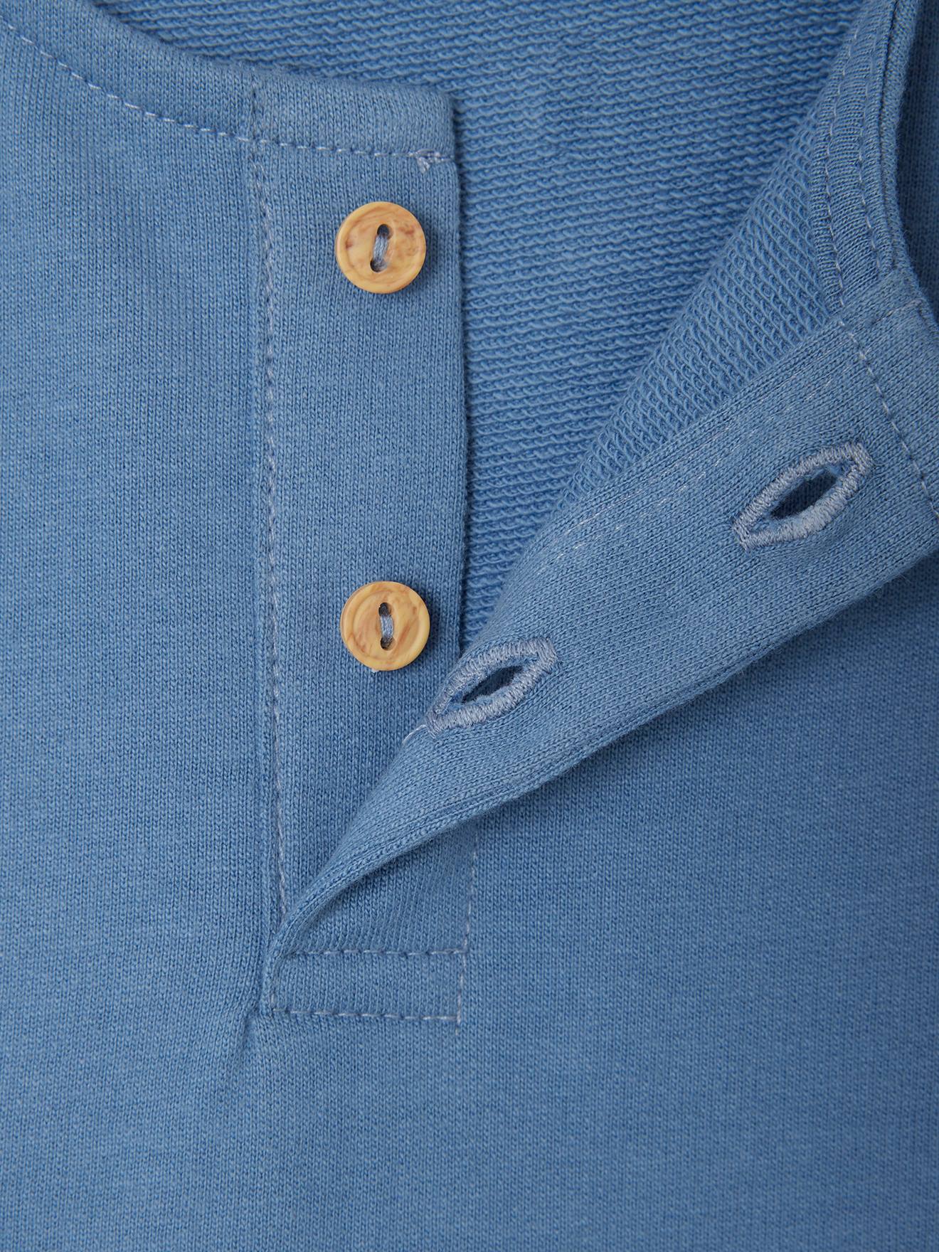 Vertbaudet Baby Kurzoverall aus Sweatware Oeko-Tex - himmelblau