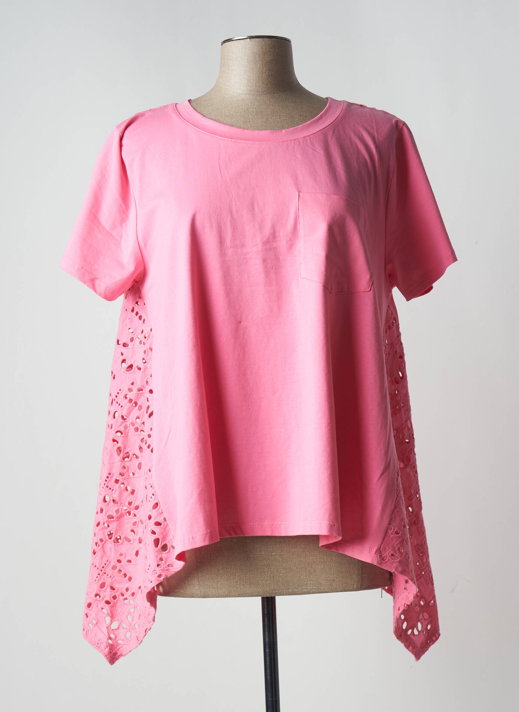 Leo Ugo Tuniquemanchecourte Femme couleur rose