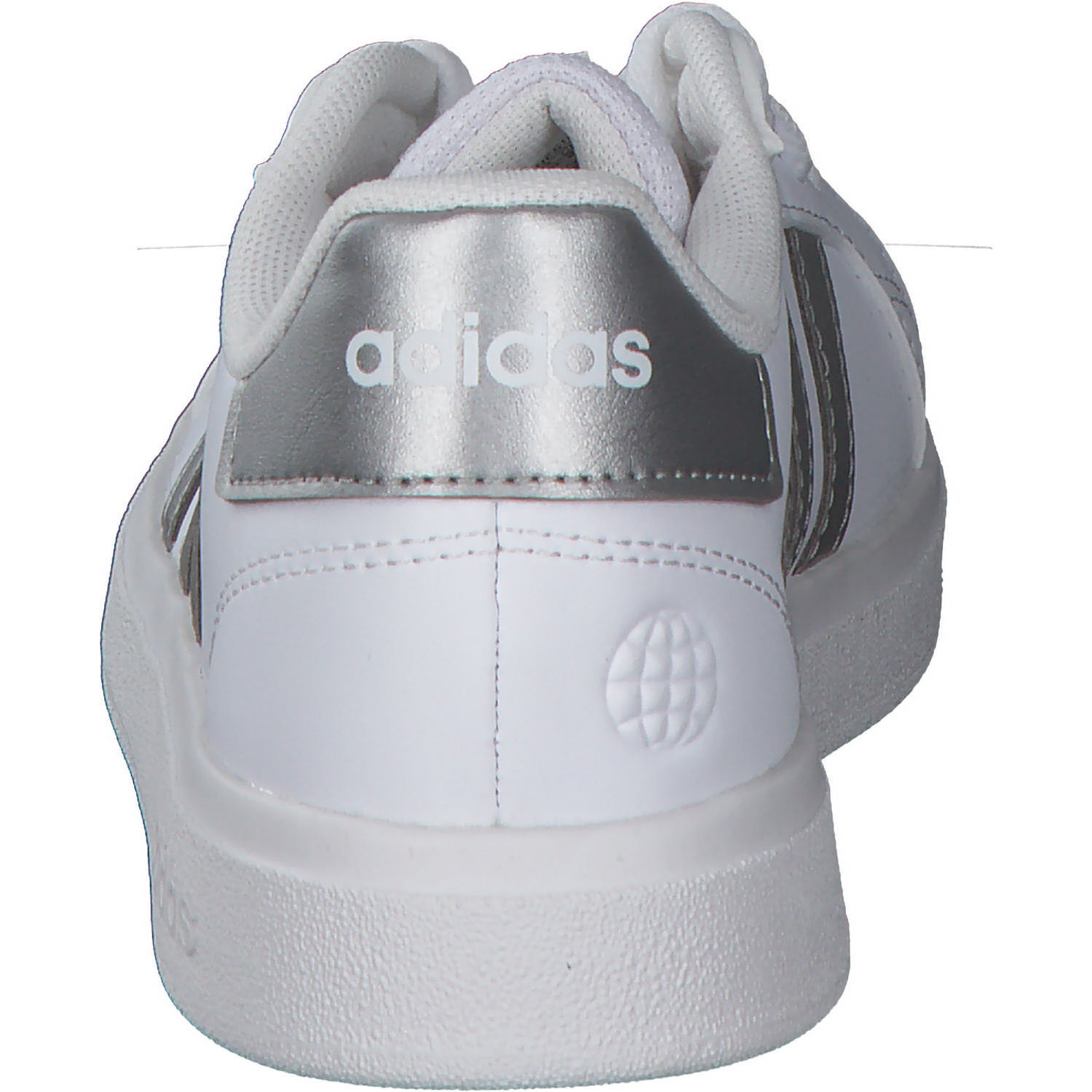 Adidas Core Grand Court 2.0 K, Sneakers Low, Damen, Weiß (Weiß/Silber)