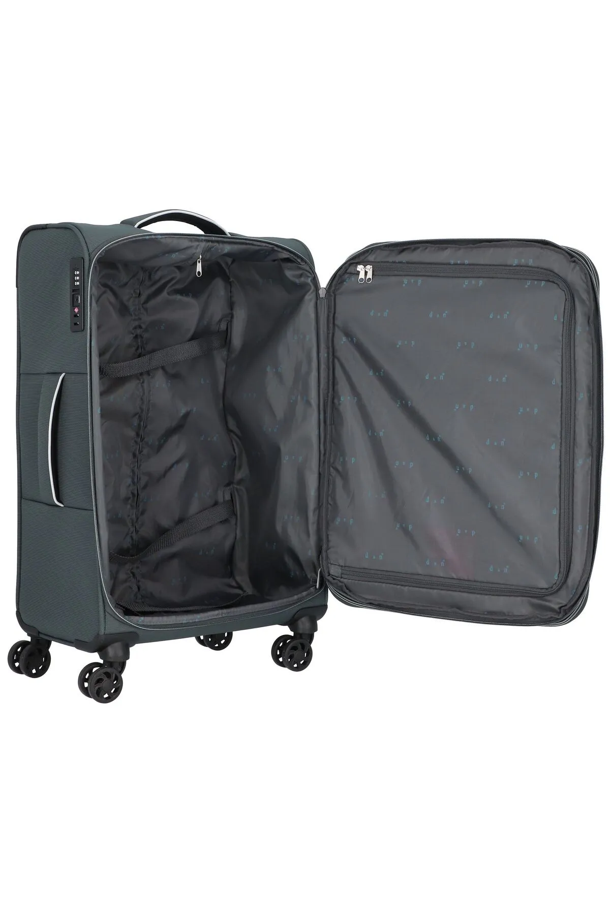 D&N  Travel Line 9204 4 Rollen Trolley M 66 cm