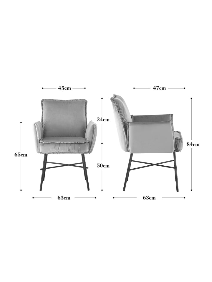 B&D Home Esszimmerstuhl JÜRGEN in Grün - (B)63 x (H)84 x (T)63 cm günstig kaufen onesize