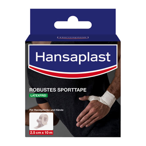 HANSAPLAST robustes Sporttape 2,5 cmx10 m weiß  1 St  Bandage