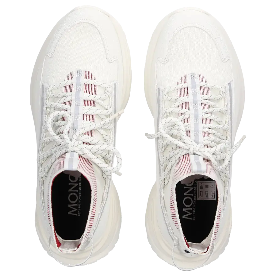 Moncler - Sneaker high LIGHT RUNNER Materialmix - weiß