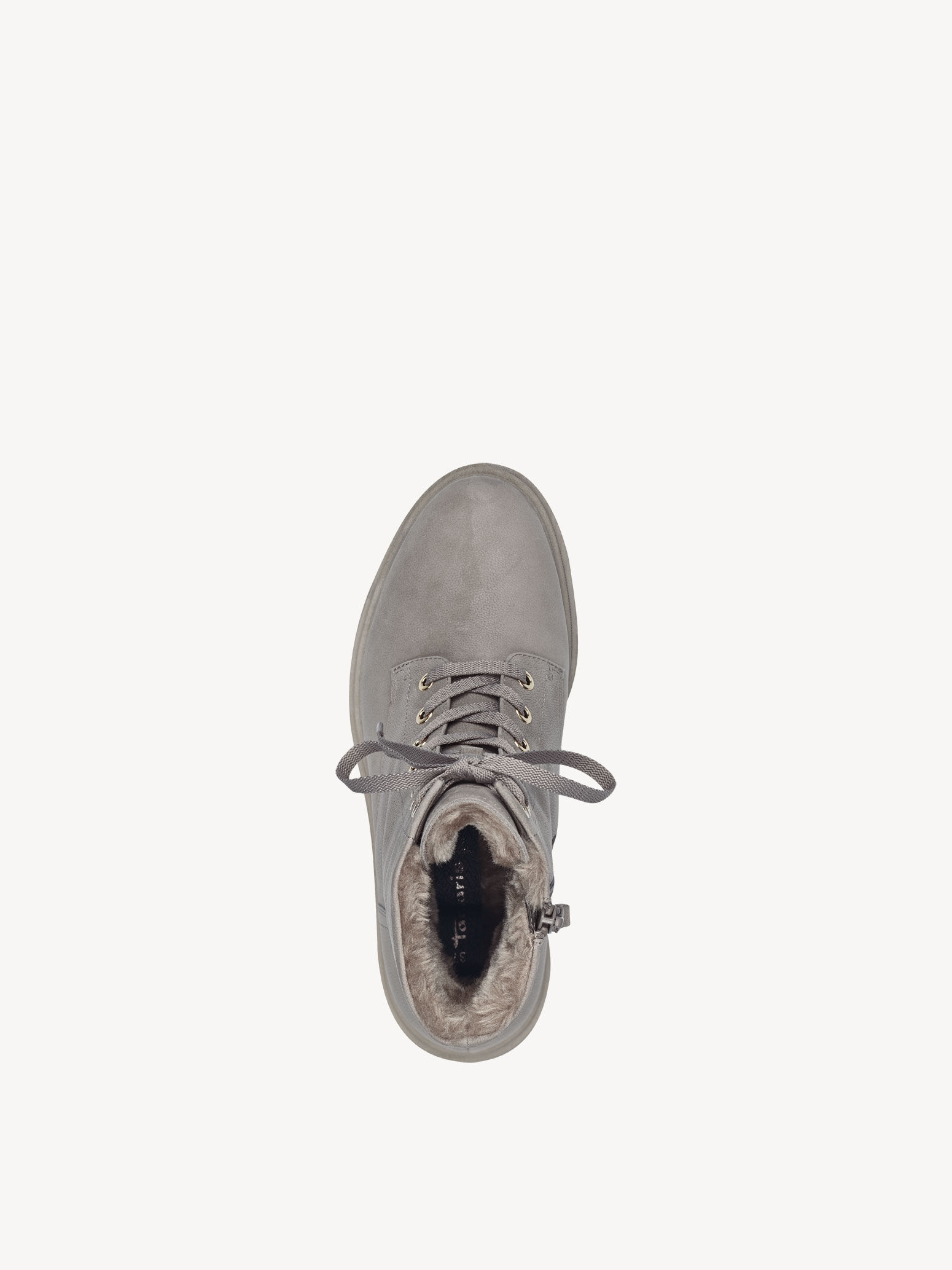 Bottine en cuir - beige doublure chaude