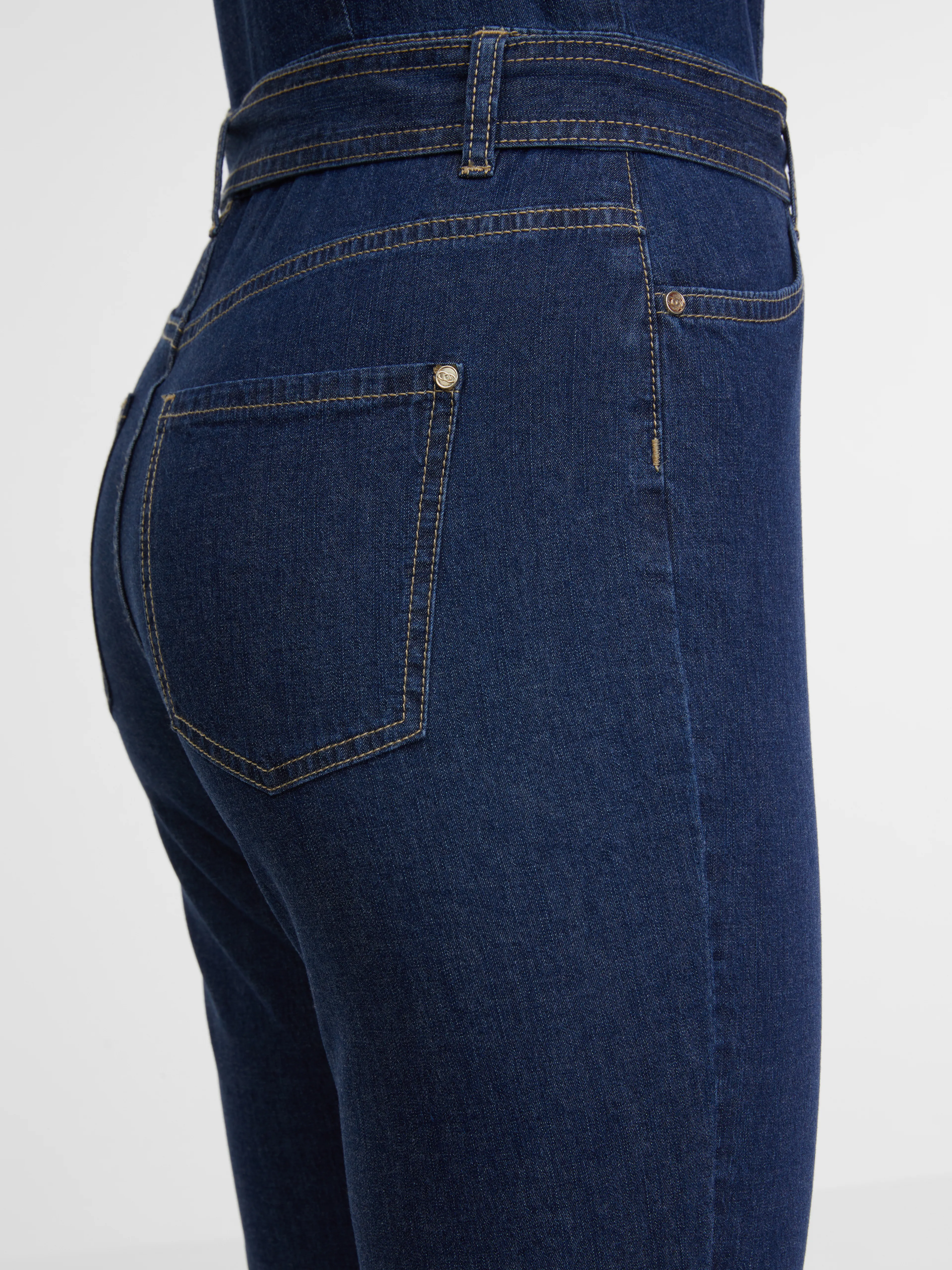 Dunkelblauer Jeans-Overall Damen ORSAY