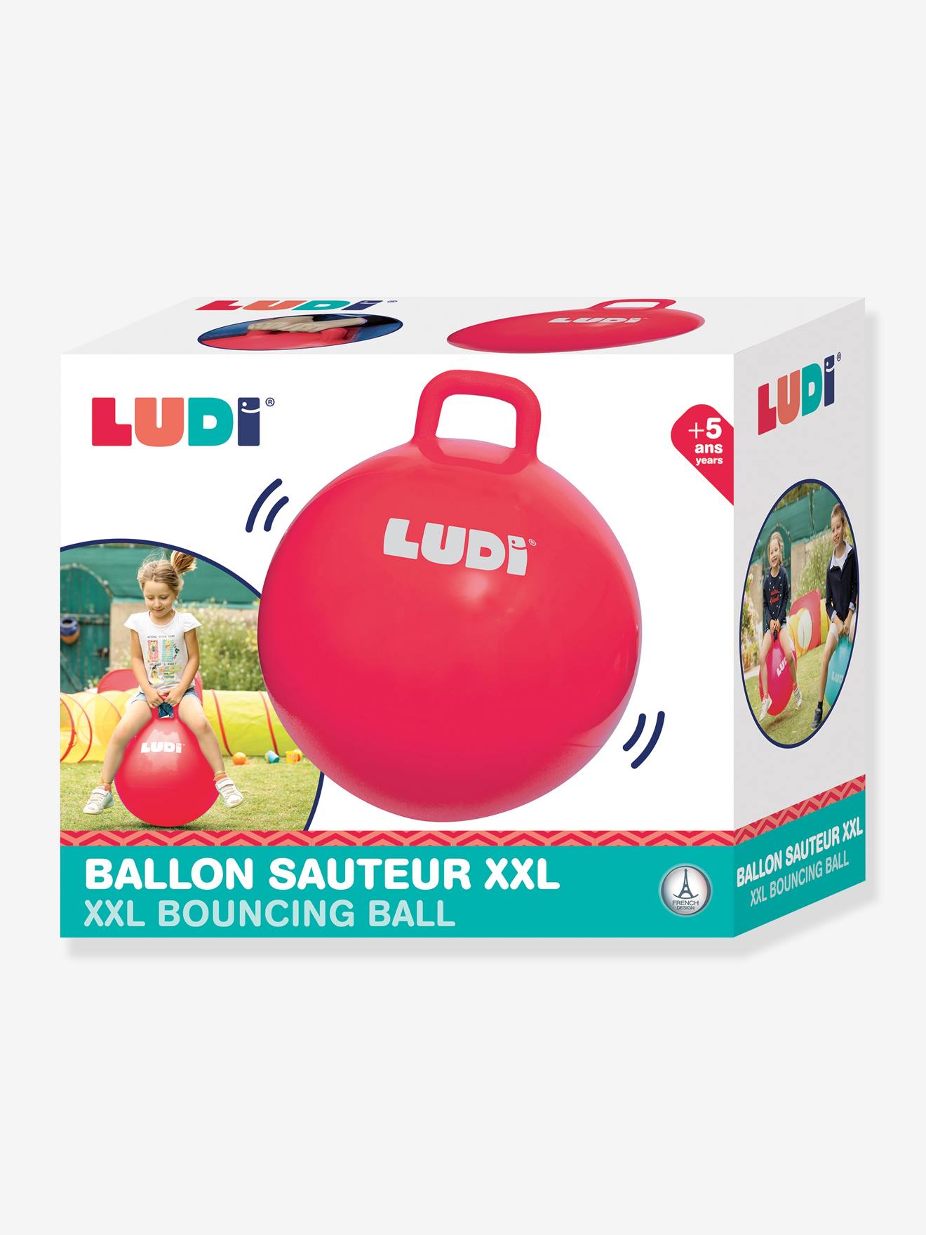 Ballon sauteur XXL rouge