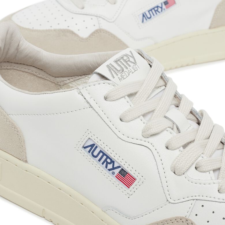 Autry Medalist Low Man LS57 leat/suede wht/lemgra