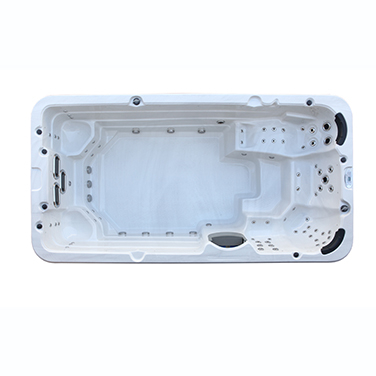 PureHaven Swim Spa 445x230x131 cm für bis zu 8 Personen UV-Wasseraufbereitung Doppelfilter-System verstellbarer Wasserfall 5100 L