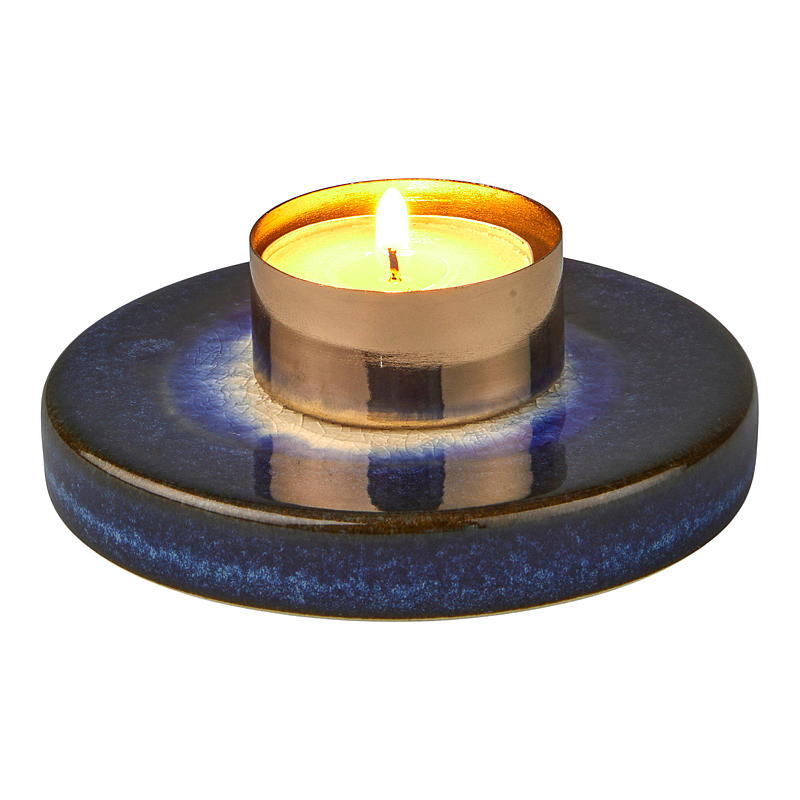 Home Telysholder 9,7x4 cm reaktiv glasur