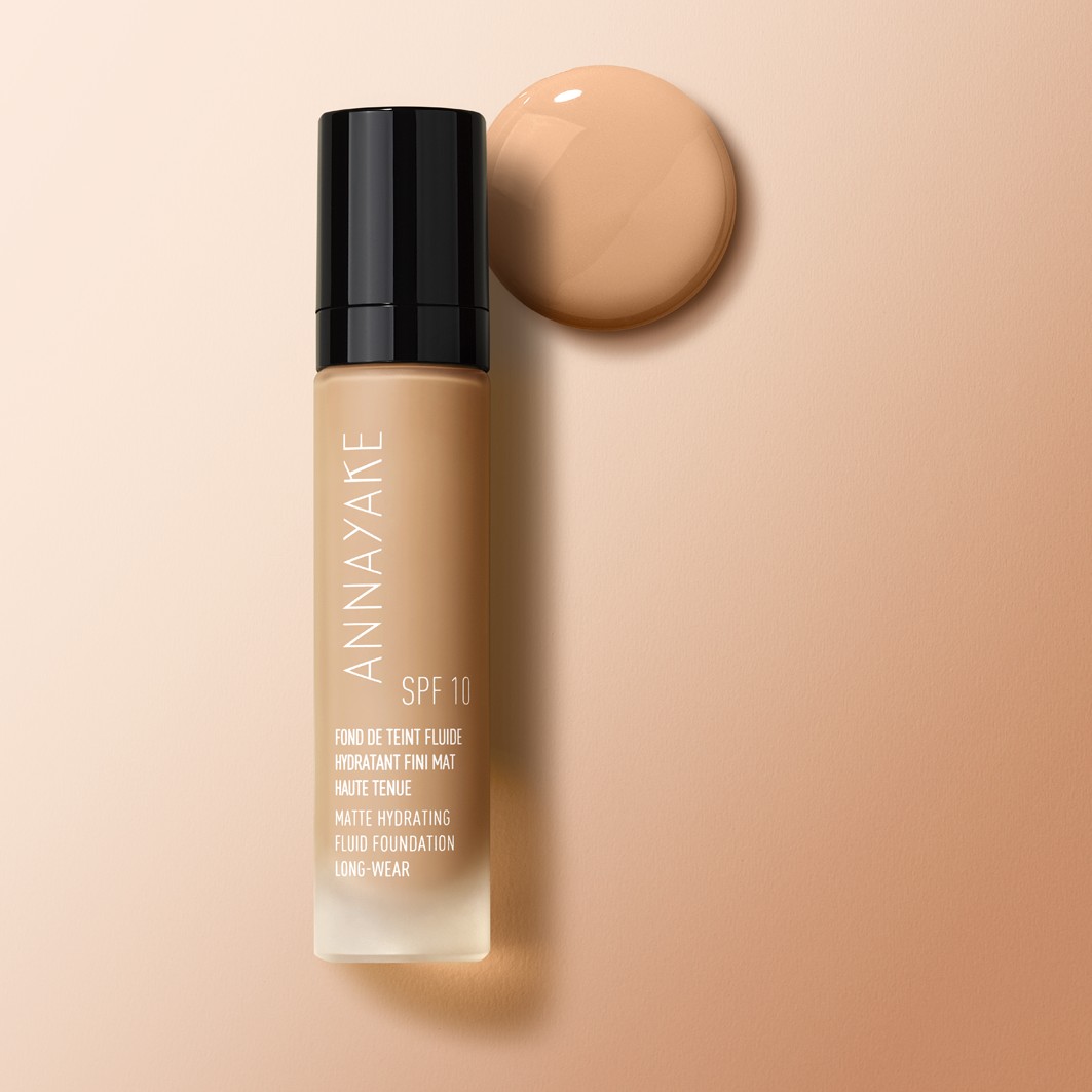 fluide hydratant fini mat haute tenue SPF10