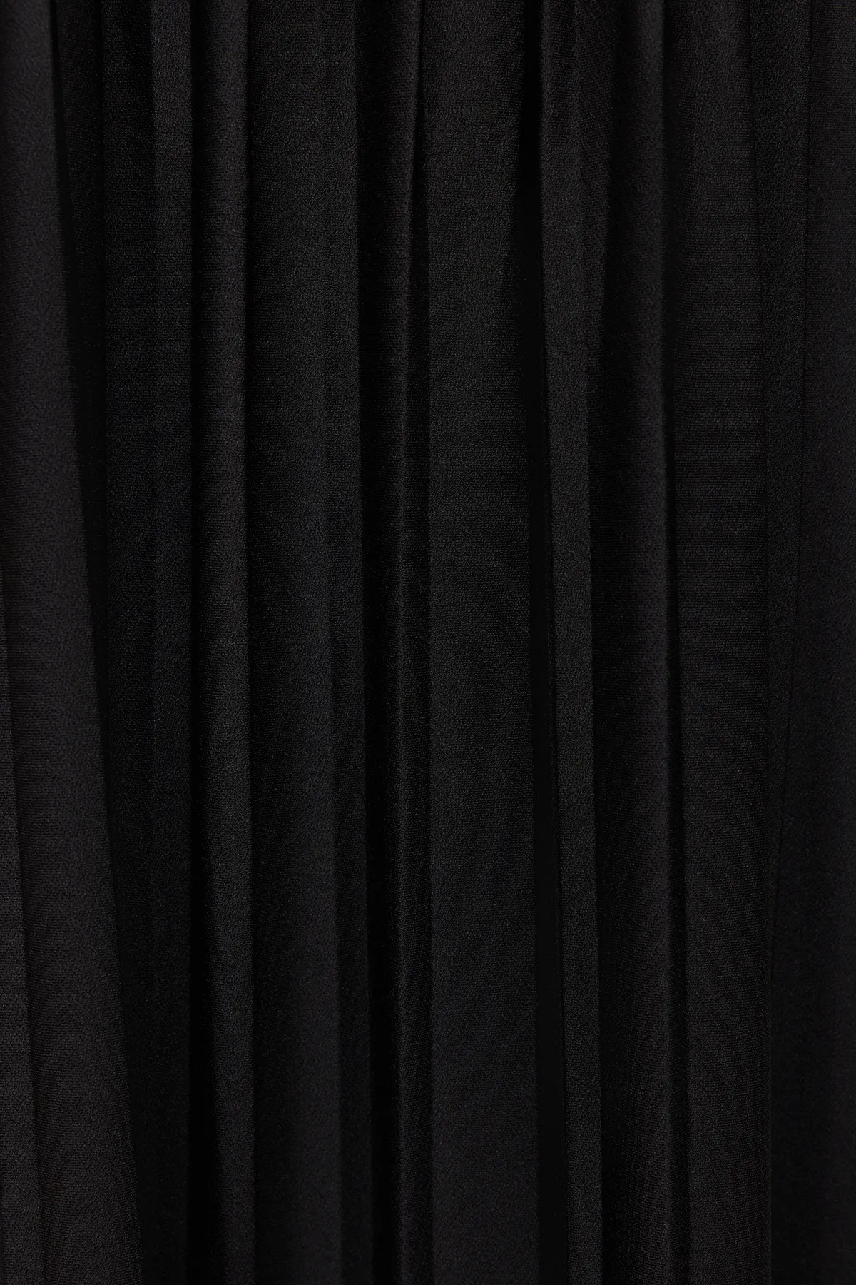 Trendyol Modest  Schwarzes, plissiertes Scuba-Strickkleid mit Rock TCTAW24EL00000