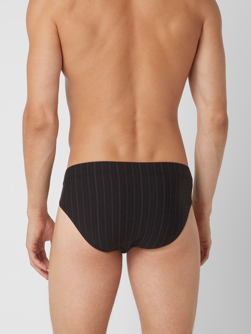 Slip mit Stretch-Anteil im 3er-Pack in anthrazit