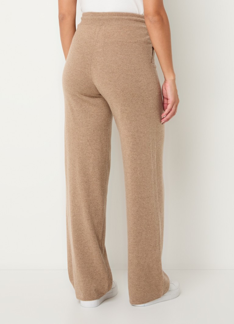 Calça de jogging MaxMara Rino de cintura alta e corte reto em mistura de caxemira
