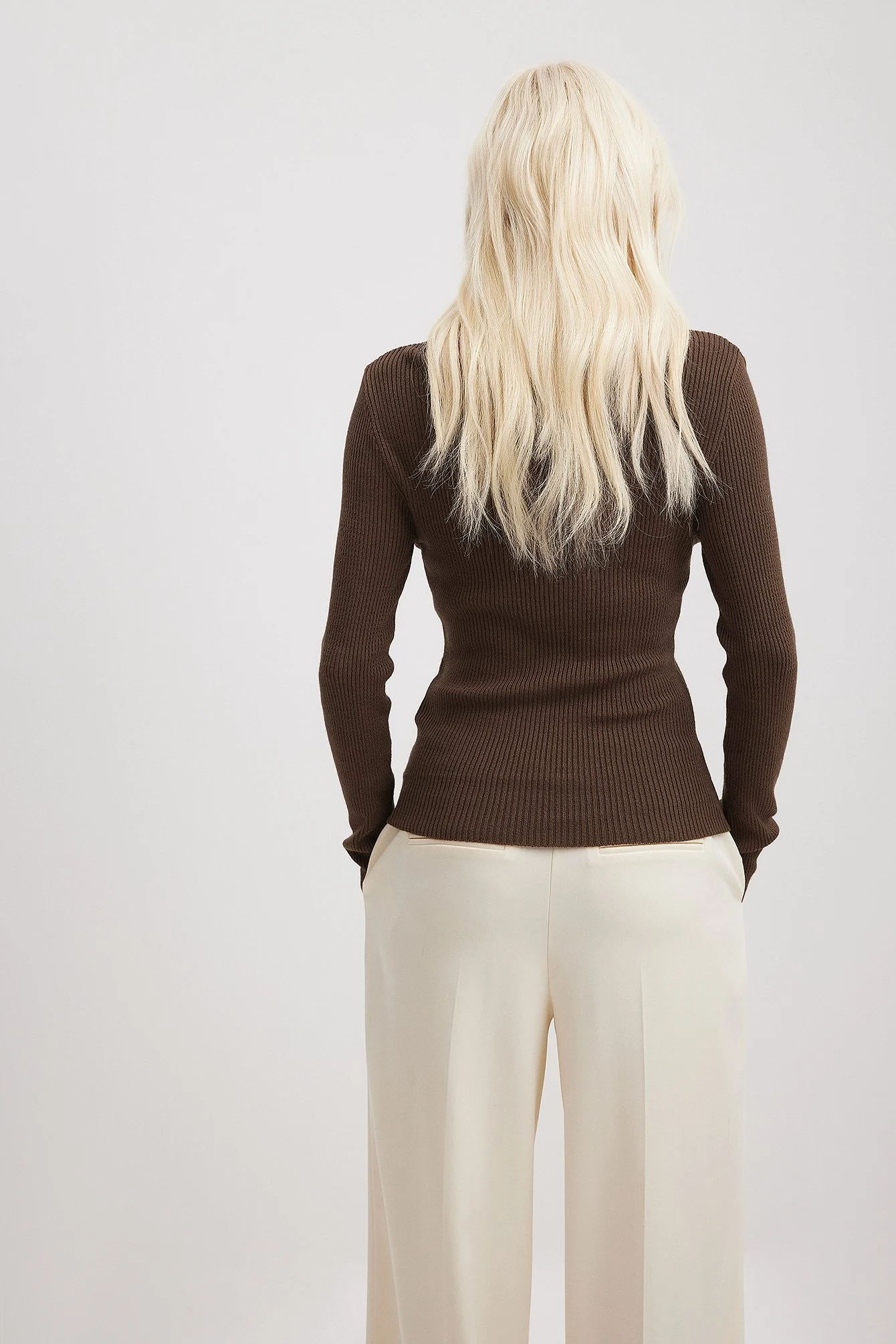 Gerippter Pullover