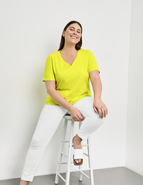 V-Shirt aus Bio-Baumwolle