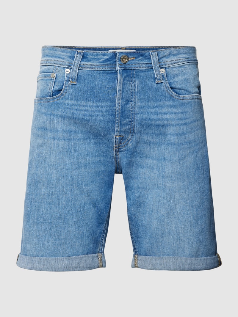 Jeansshorts mit Label-Patch Modell 'RICK' in jeans