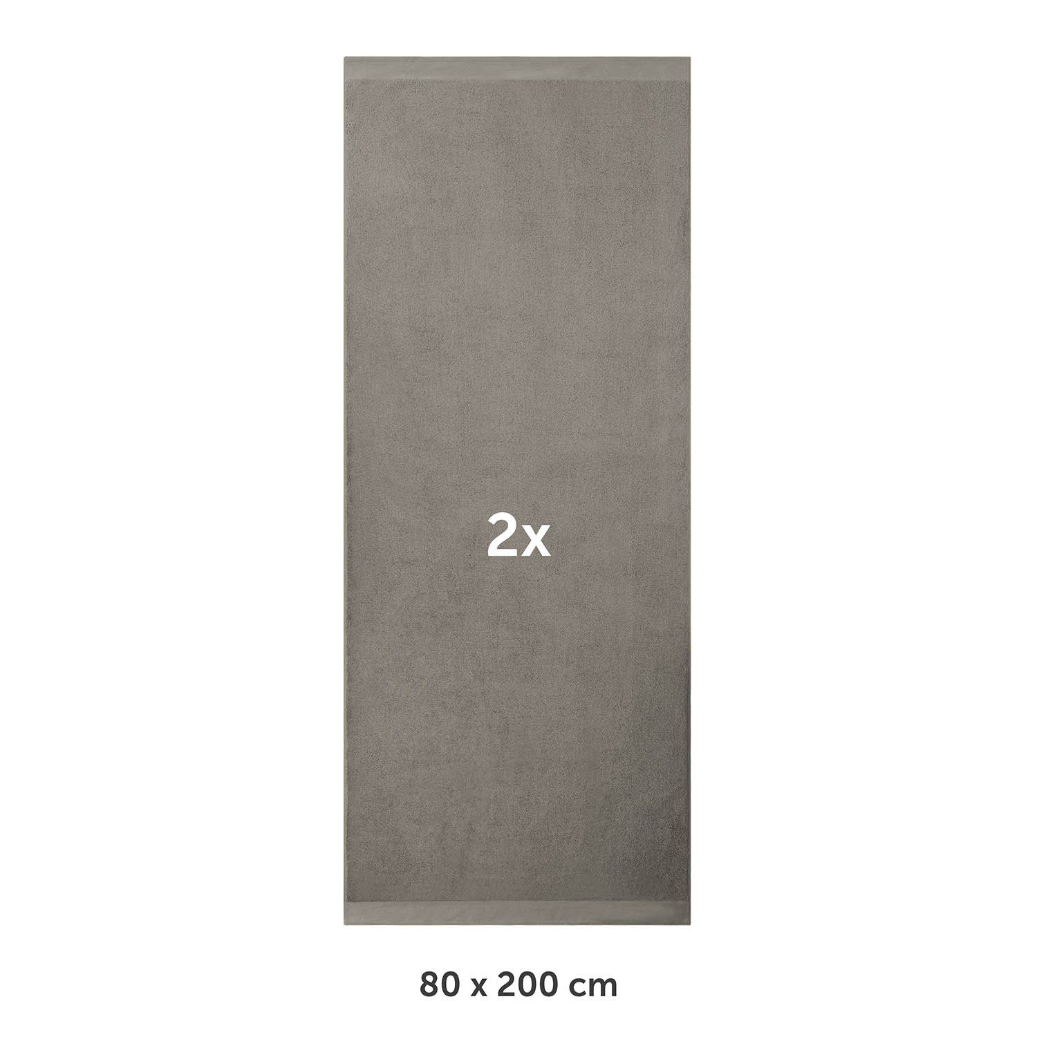 Blumtal Badetücher Premium weiche Frottier 2er Handtücher Set mit Aufhängschlaufen, Frottee (2-St), Baumwolle Oeko-TEX Zertifiziert, saugstark - Saunatuch, Strandhandtuch