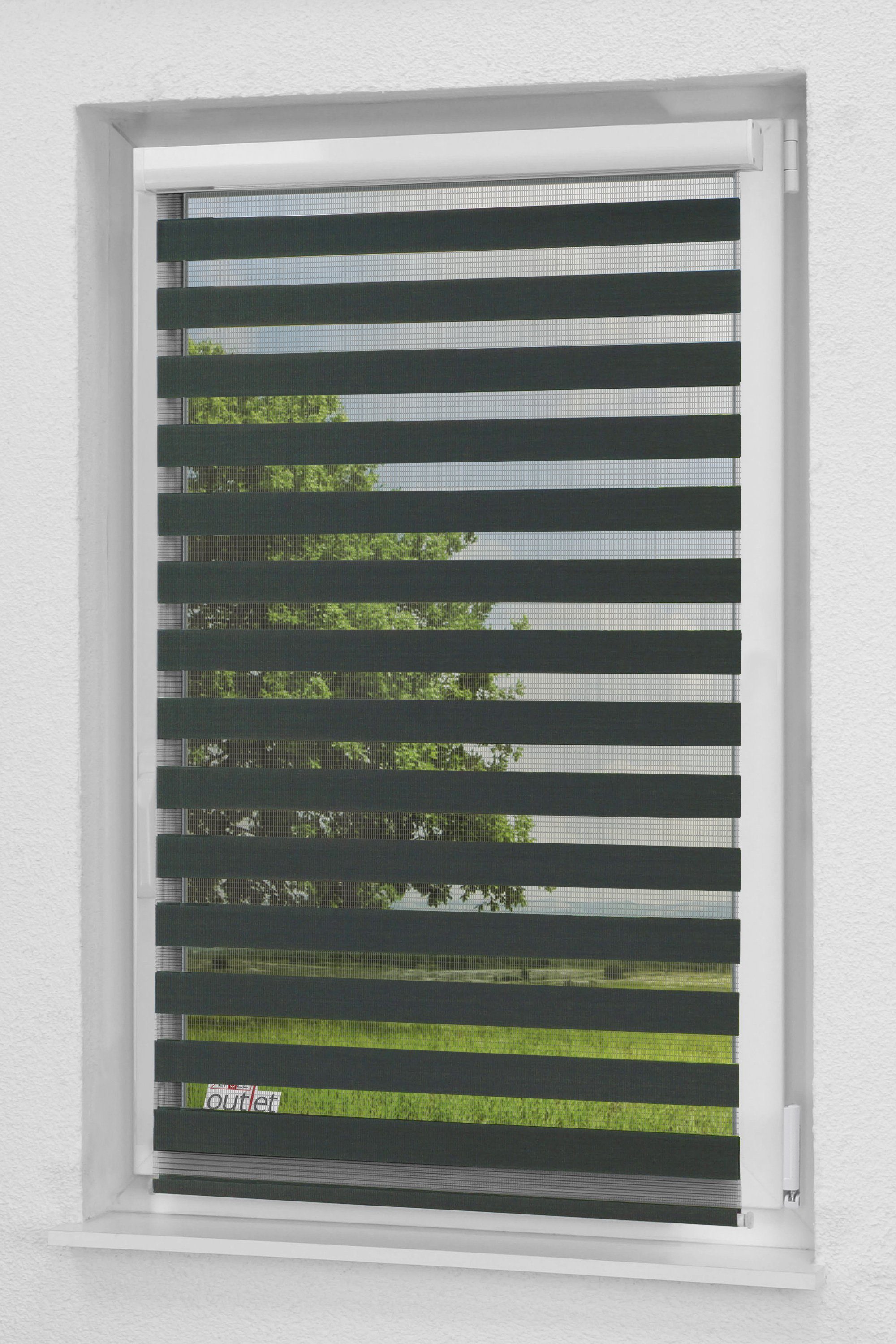 Rollo Kassette Anthrazit, LYSEL®, blickdicht, HxB 175x40cm