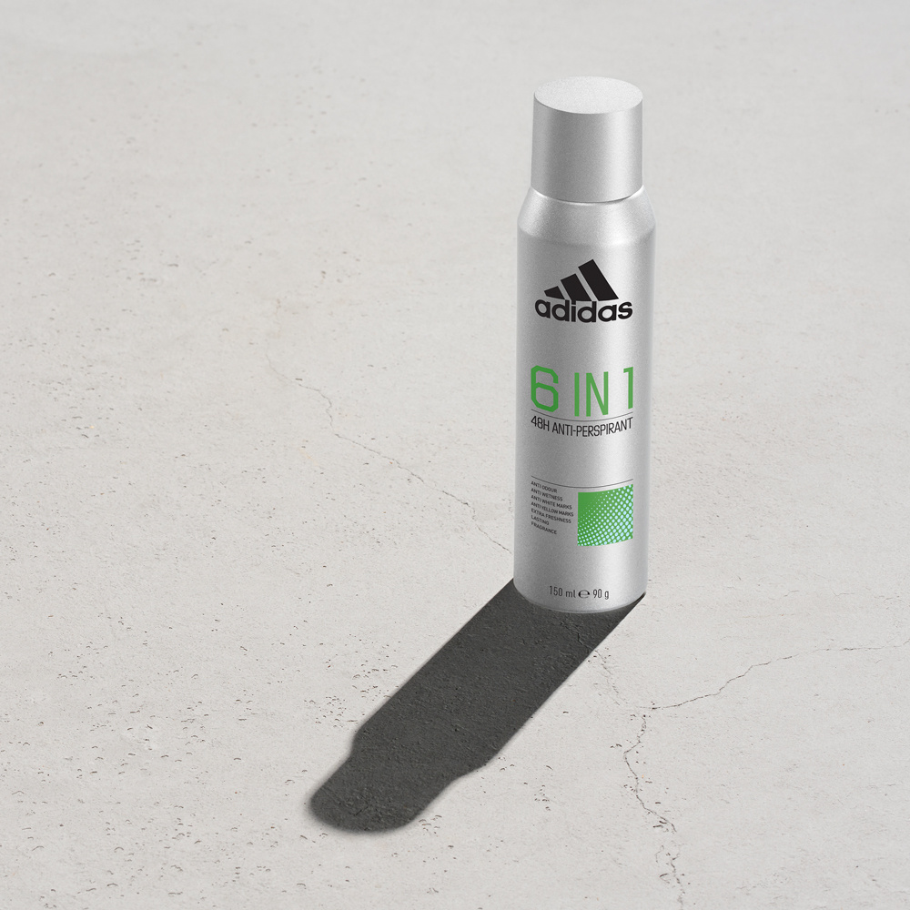 adidas 6-EN-1 - Formule est testée dermatologiquement, vegan et sans alcool. Déodorant - 150 ML