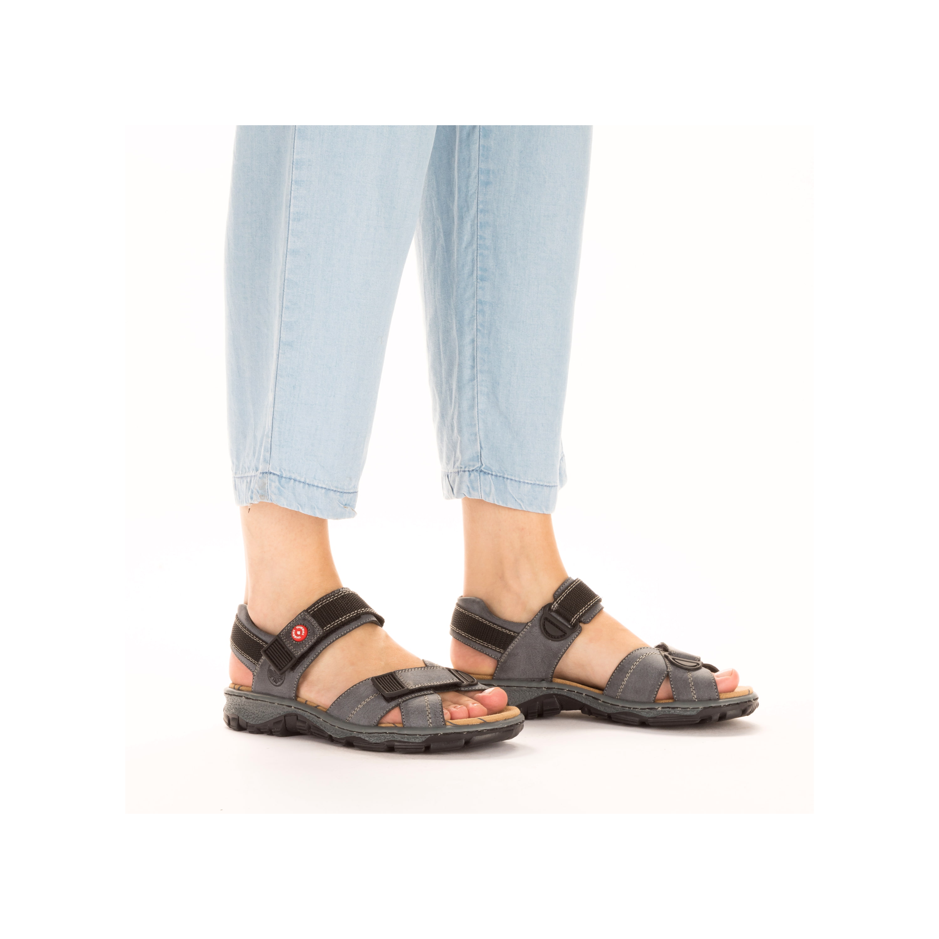 Rieker Damen Trekkingsandalen blaugrau