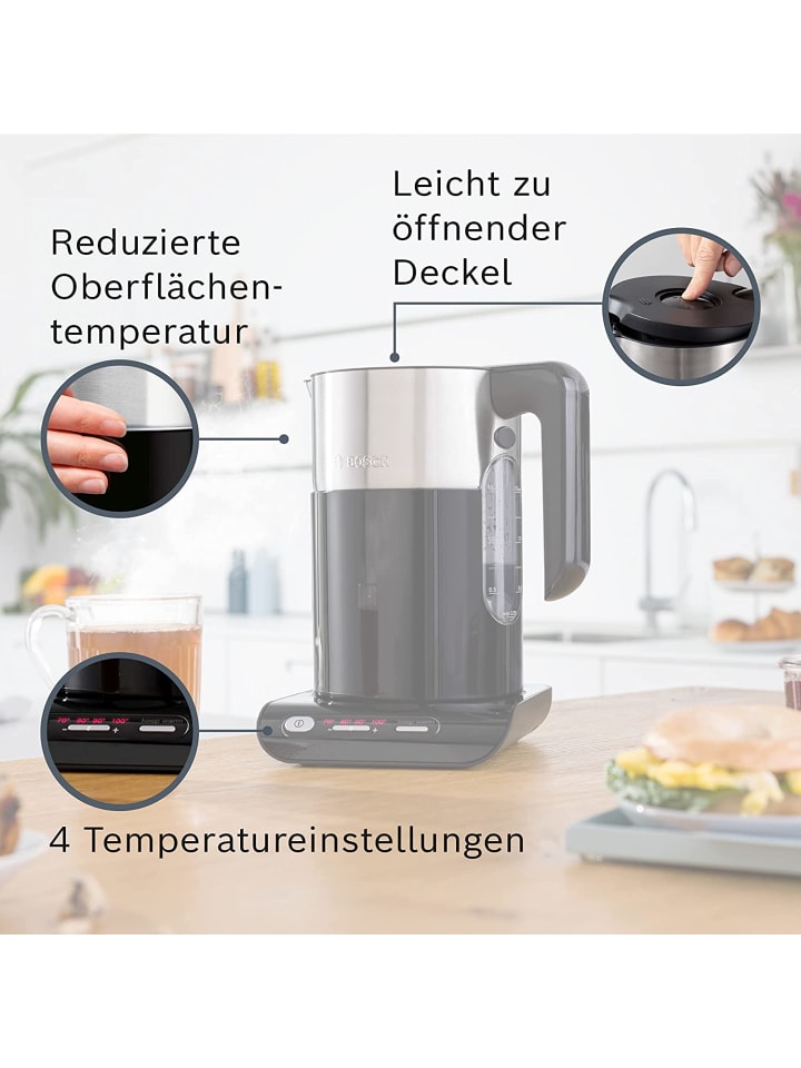 Bosch Wasserkocher 1,5L 2400W in Schwarz günstig kaufen onesize