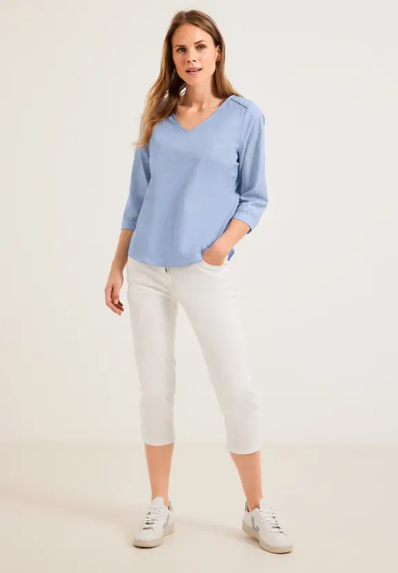 CECIL Chambrée V-Neck Bluse