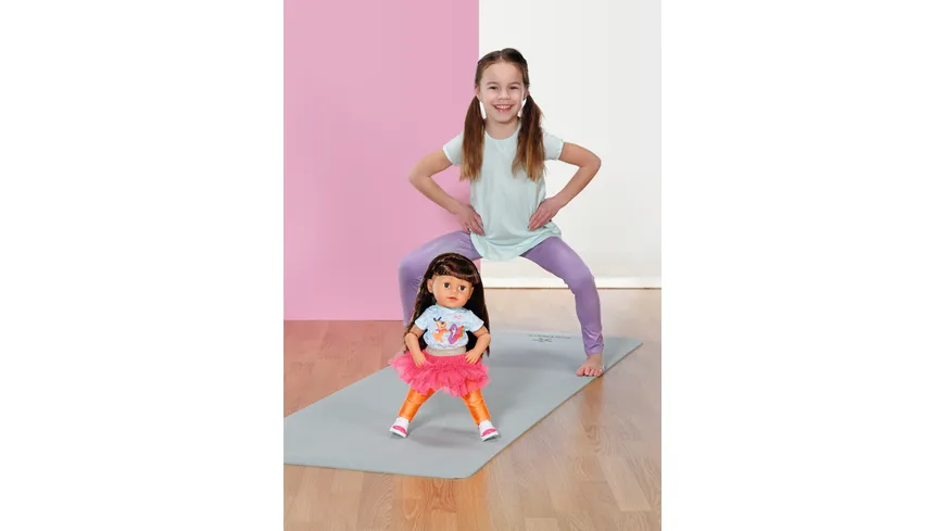 Zapf Creation - BABY born Puppe mit Haaren Sister Play & Style brunette 43cm