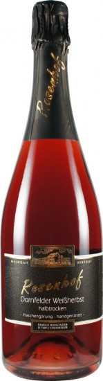 Dornfelder Weißherbst Sekt b.A. halbtrocken - Wein- und Sektgut Rosenhof